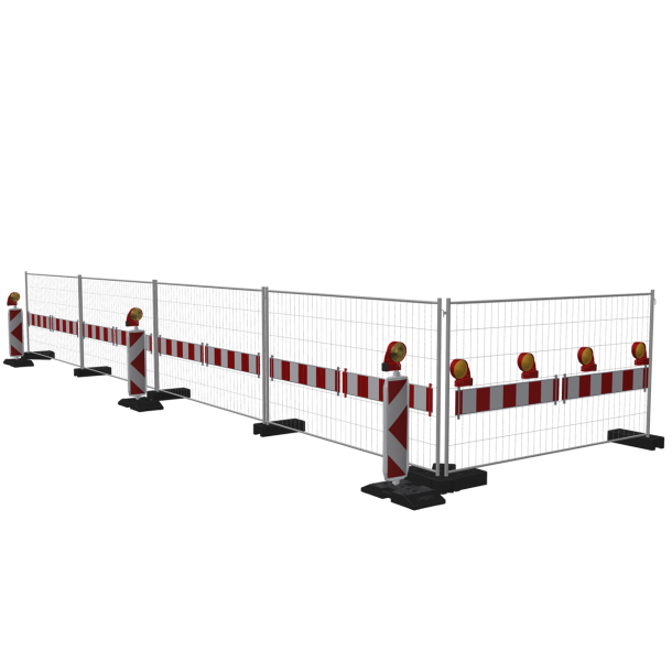 Mobile fence | 'Profi' | Element without hook and eye | width: 3,50 m, height: 1,20 m